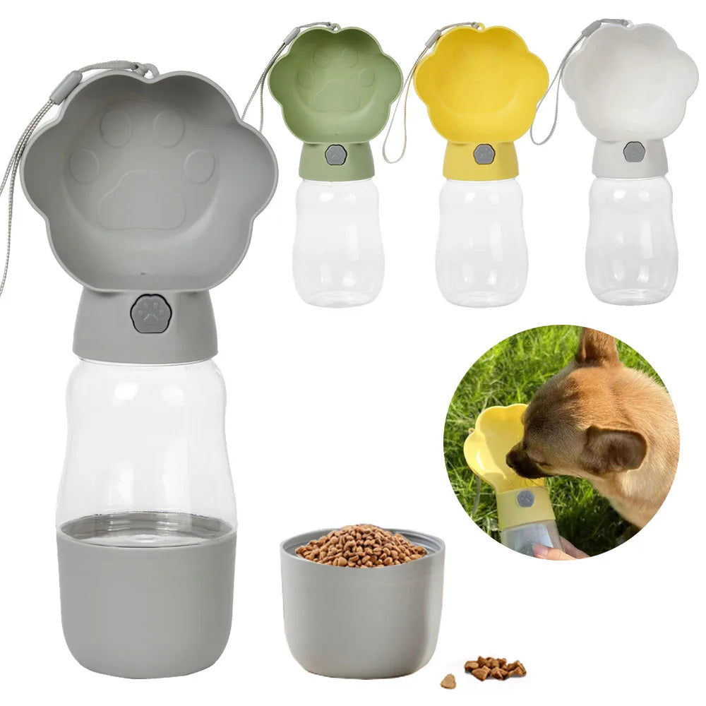 2-in-1 Pet Food & Water Travel Bottle